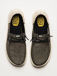 BASKETS WOMENS HEY DUDE WENDY FUNK SURF BAJA - NOIR