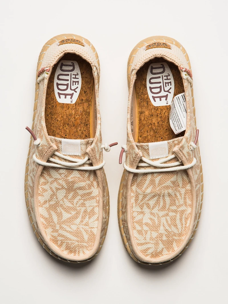 WOMENS HEYDUDE WENDY RETRO PALM ESPADRILLE