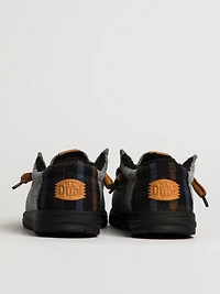 MENS HEYDUDE WALLY COZY PLAID - GREY