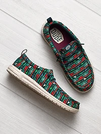 HEYDUDE WALLY FISHMAS SWEATER HOMME - VERT