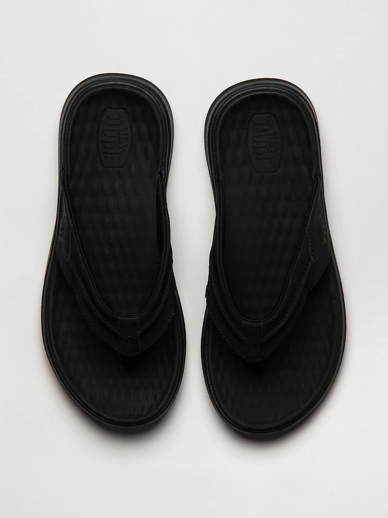 HOMMES HEY DUDE FINN FLIP - NOIR