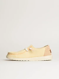 SNEAKERS WOMENS HEY DUDE WENDY BREAK SURF JERSEY - BONE