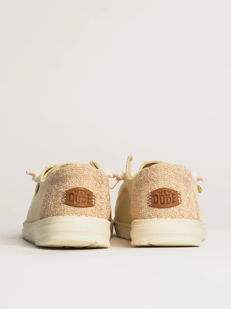 SNEAKERS WOMENS HEY DUDE WENDY BREAK SURF JERSEY - BONE