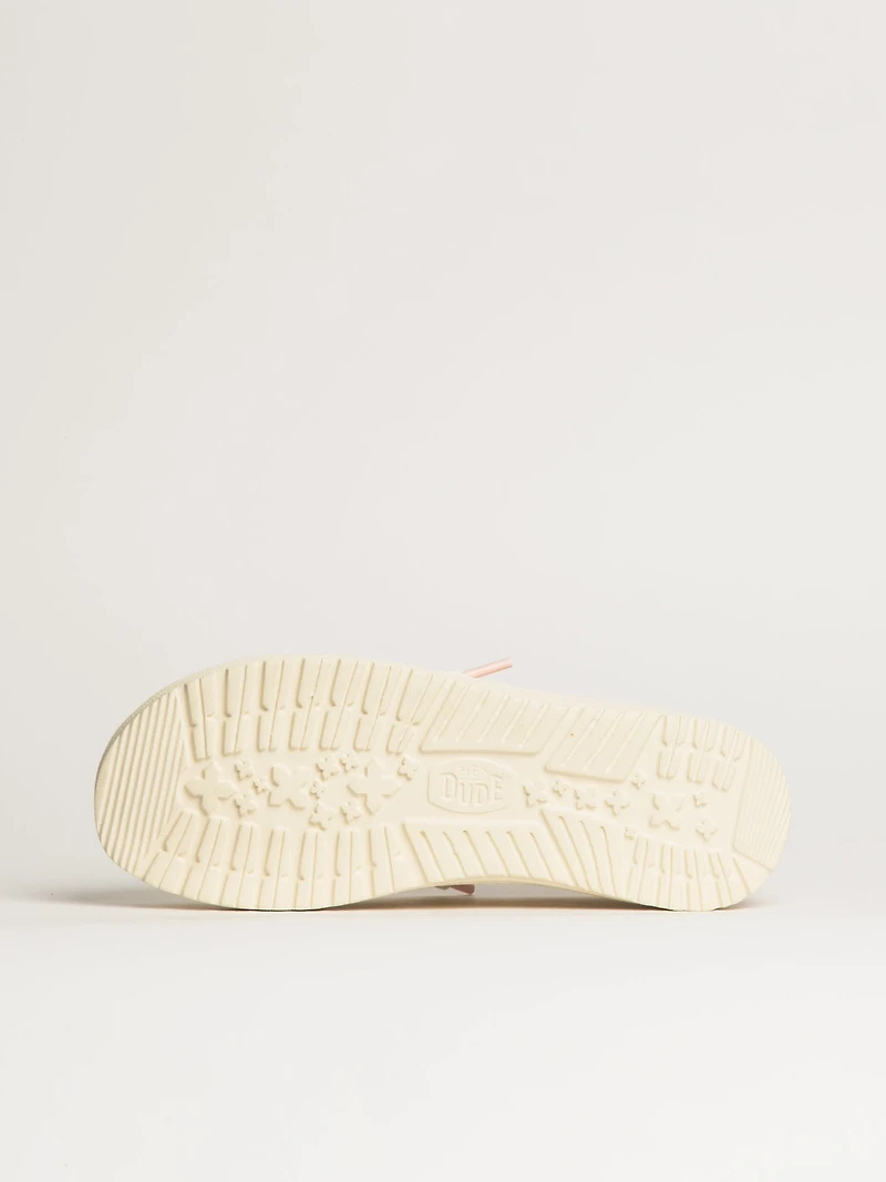 SNEAKERS WOMENS HEY DUDE WENDY BREAK SURF JERSEY - BONE