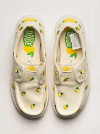WOMENS HEY DUDE WENDY CRU EMBROIDERED LEMONS