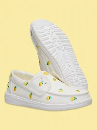 WOMENS HEY DUDE WENDY CRU EMBROIDERED LEMONS