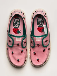 WOMENS HEY DUDE WENDY CRU BRODÉ - ROSE