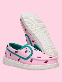 WOMENS HEY DUDE WENDY CRU BRODÉ - ROSE