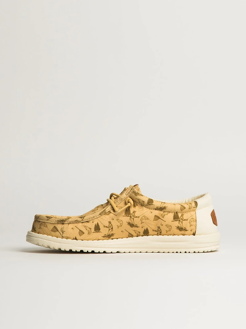 MENS HEY DUDE WALLY FLY FISHING - TAN