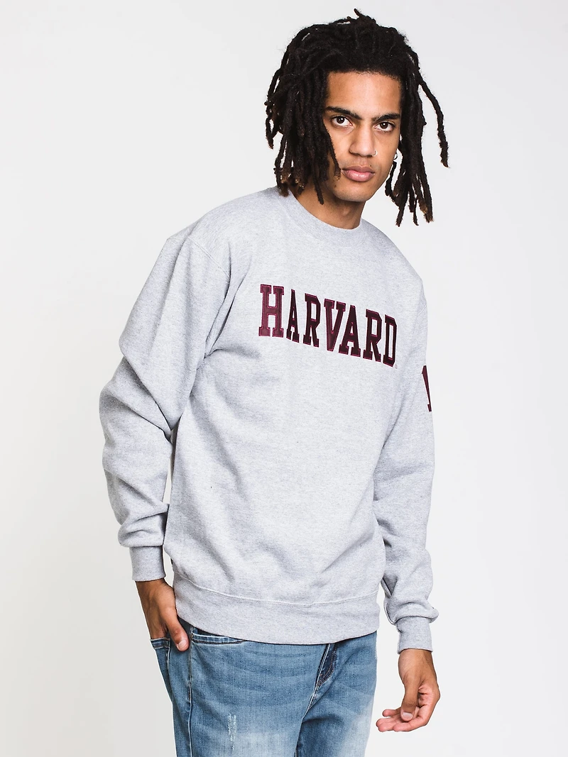 CHAMPION ECO POWERBLEND HARVARD UNIVERSITY CREWNECK SWEATER - CLEARANC