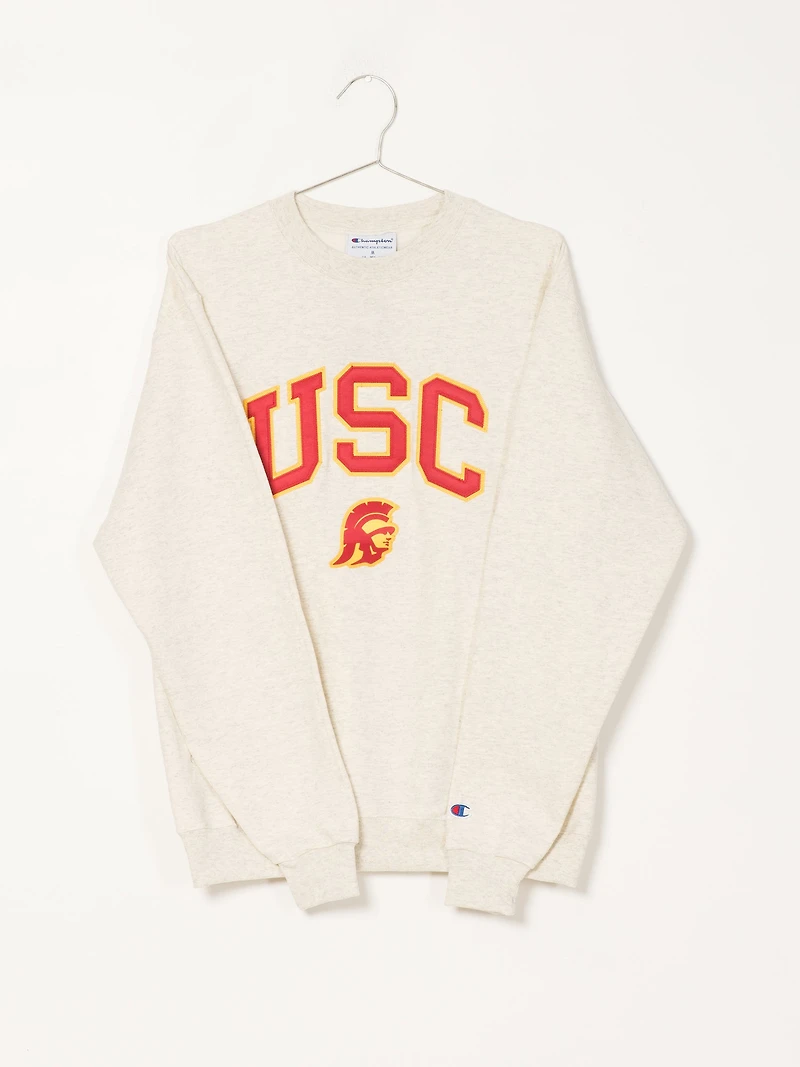 CHAMPION ECO POWERBLEND USC UNIVERSITY CREWNECK SWEATER - CLEARANCE