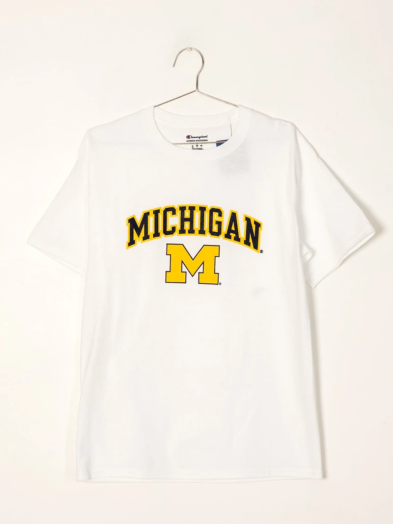 TEE-SHIRT UNIVERSITAIRE À MANCHES COURTES MICHIGAN