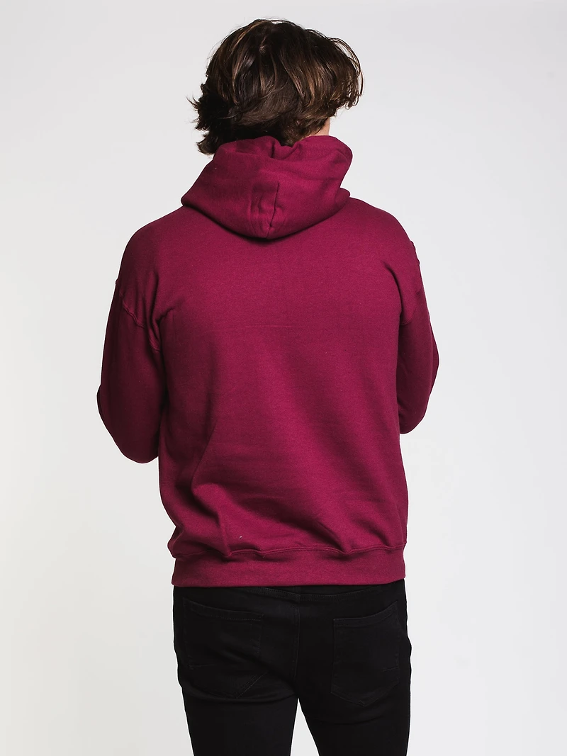 FLIP EMBROIDERED FLEECE - MAROON CLEARANCE