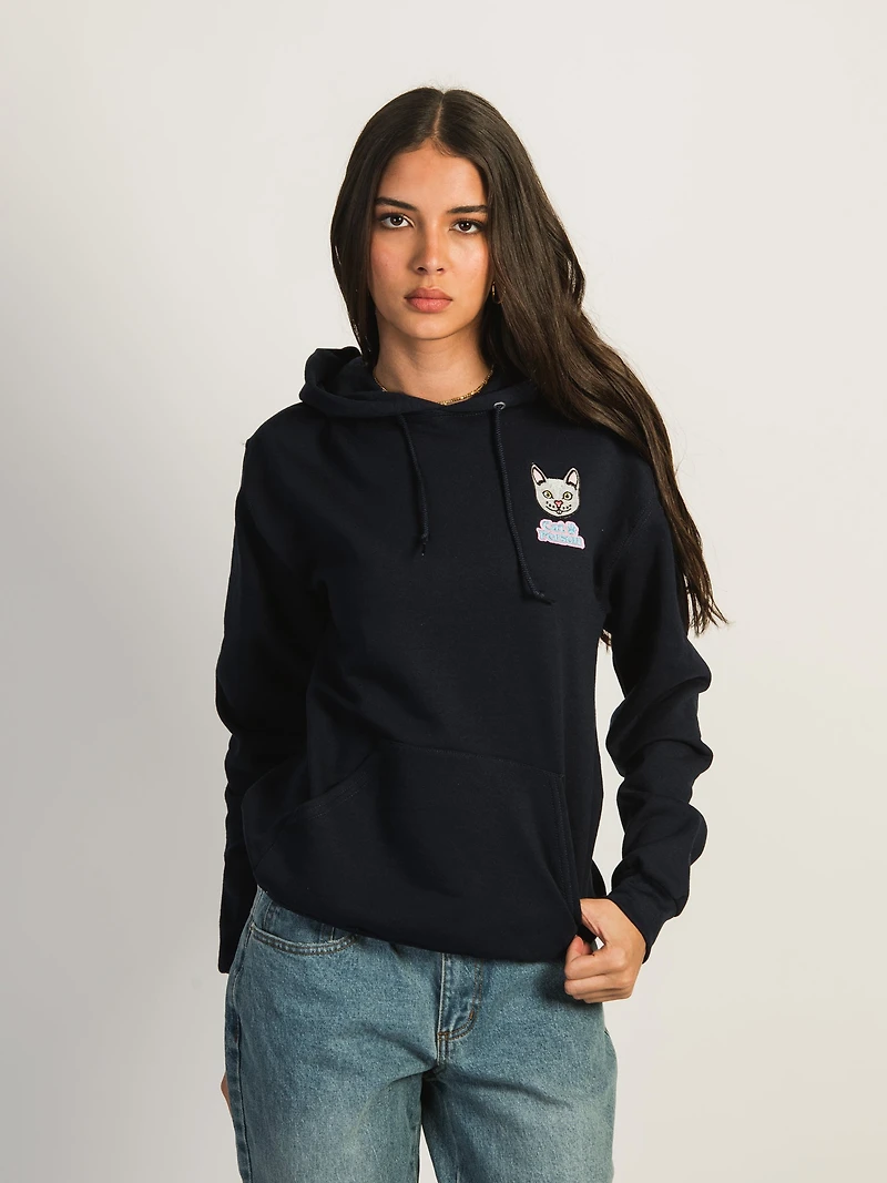 CAT EMBROIDERED HOODIE