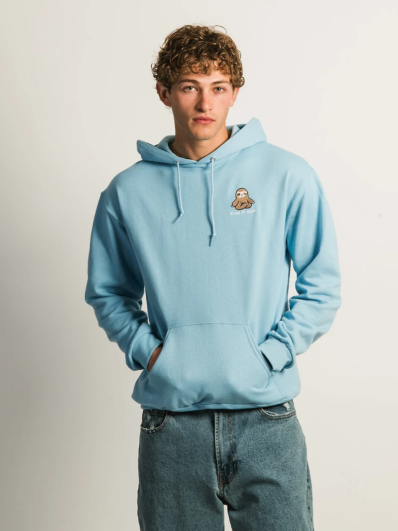 HOTLINE APPAREL TAKE IT EASY EMBROIDERED HOODIE