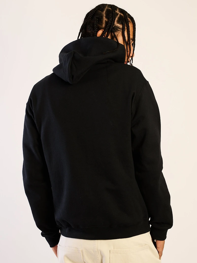 HOTLINE APPAREL MUSCLE CAR EMBOIRDERED HOODIE -BLACK/NOIR