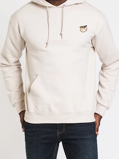 SLOTH EMBROIDERED HOODIE
