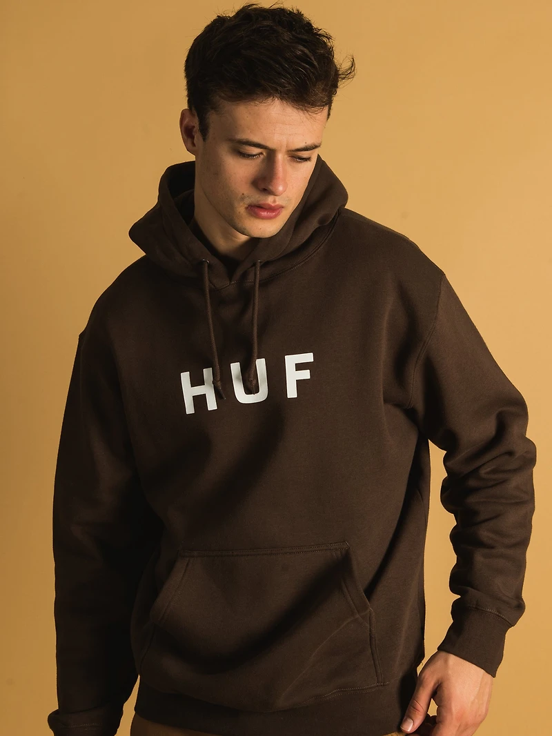 HUF ESSENTIALS OG LOGO PULLOVER HOODIE - CLEARANCE