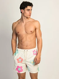 ISLAND HAZE DAISY 5IN VOLLEY SHORT - CREAM