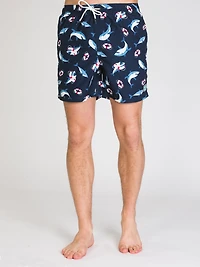 ISLAND HAZE NAUTICAL SHARK 15" VOLLEY - CLEARANCE