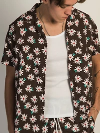 ISLAND HAZE FLORAL SHORT SLEEVE WOVEN