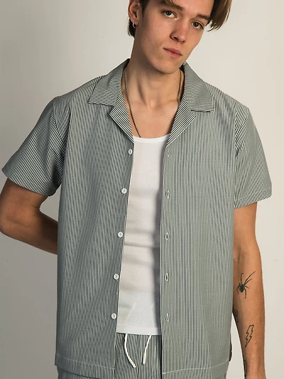 ISLAND HAZE SEERSUCKER SHORT SLEEVE WOVEN