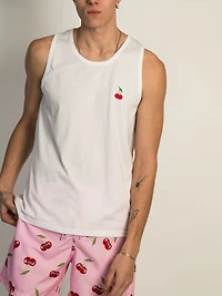 ISLAND HAZE CHERRY EMBROIDERED TANK