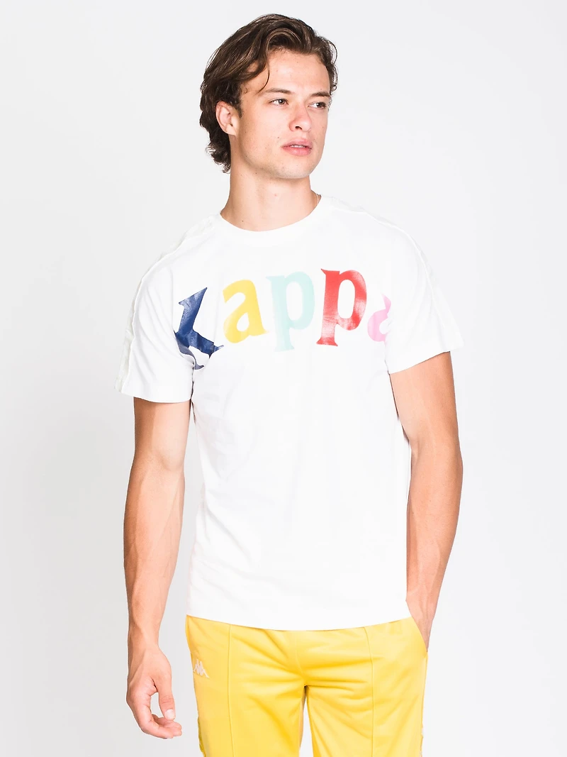 MENS BANDA CULTIN SHORT SLEEVE T-SHIRT- WHITE - CLEARANCE