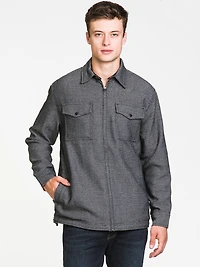 CHEMISE CHARTER À FERMETURE ÉCLAIR POUR HOMMES