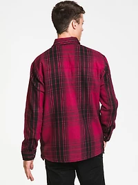 CHEMISE CHARTER À FERMETURE ÉCLAIR POUR HOMMES