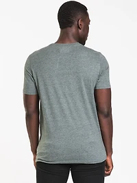 T-SHIRT À COL RAS DU COU SIG MELANGE POUR HOMME