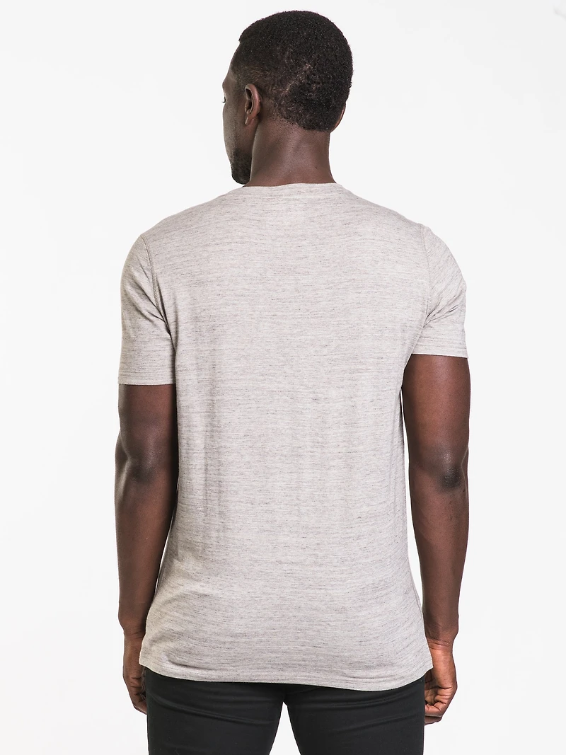 T-SHIRT À COL EN V SIG MELANGE POUR HOMME