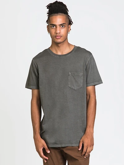 TEE-SHIRT À POCHE EN TEINTURE VÉGÉTALE POUR HOMME
