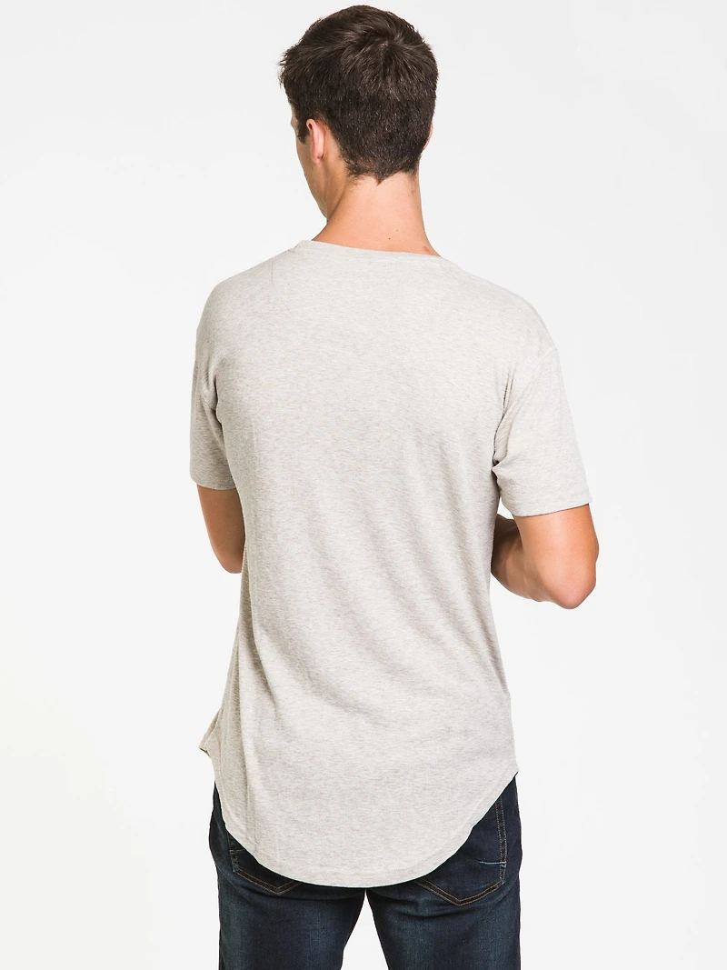 TEE-SHIRT LONG EN TRICOT FLAMMÉ POUR HOMME