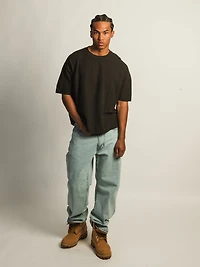 KOLBY SHORT CUT KNIT TEE- BLACK