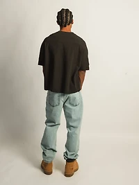 KOLBY SHORT CUT KNIT TEE- BLACK