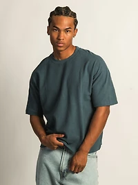 T-SHIRT COURT KOLBY KNIT -TEAL