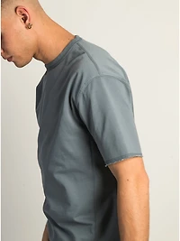 KOLBY OVERSIZED FRENCH TERRY TEE - STEEL