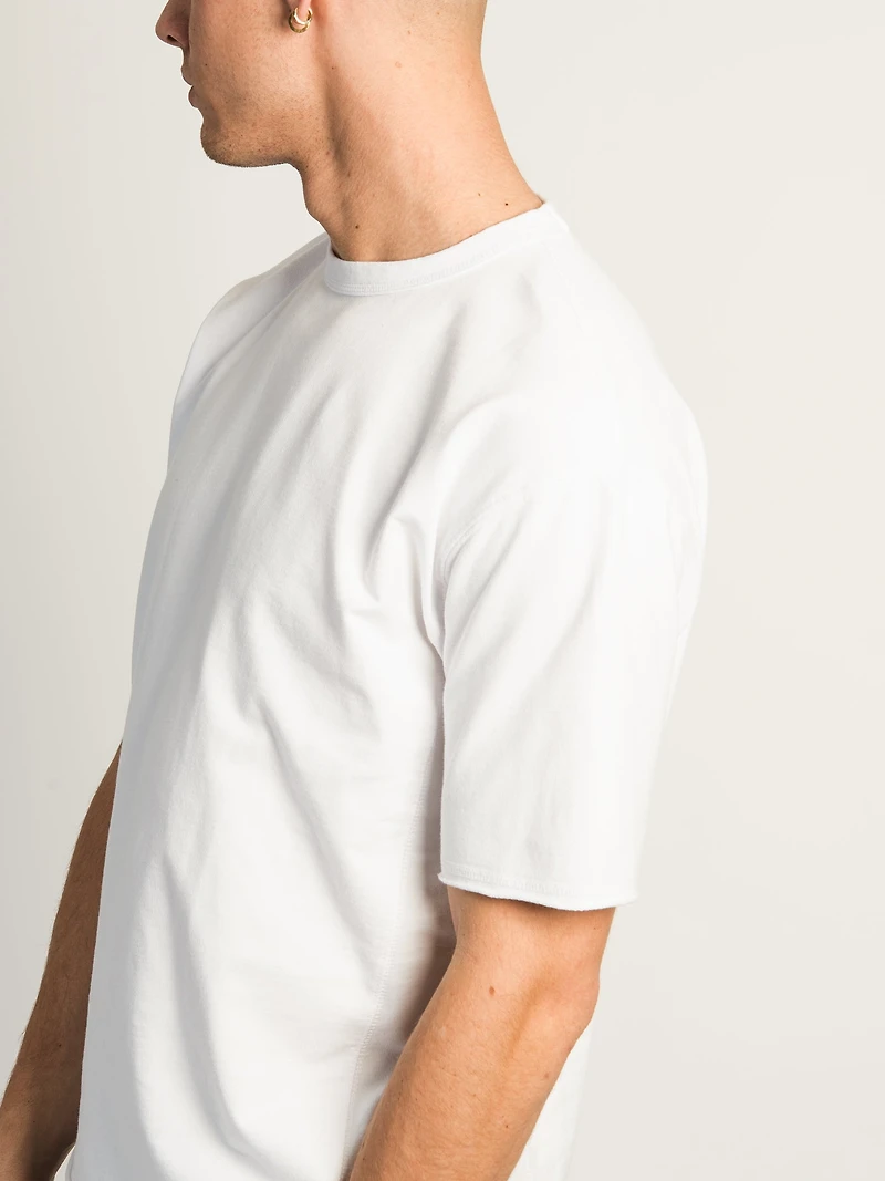 KOLBY OVERSIZED FRENCH TERRY TEE - BLANC