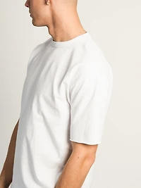 KOLBY OVERSIZED FRENCH TERRY TEE - BLANC