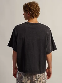 T-SHIRT POIDS LOURD COURT KOLBY - NOIR