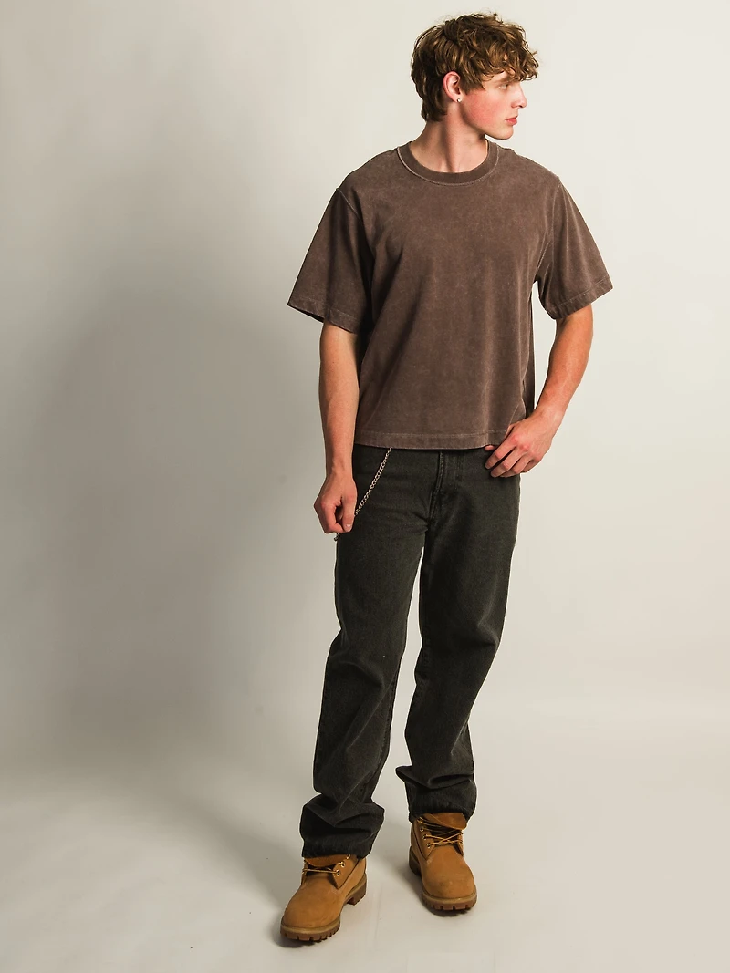 T-SHIRT COURT KOLBY HEAVYWEIGHT - BRUN