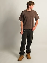 T-SHIRT COURT KOLBY HEAVYWEIGHT - BRUN