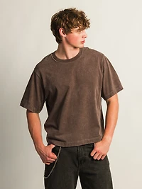 T-SHIRT COURT KOLBY HEAVYWEIGHT - BRUN