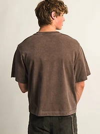 T-SHIRT COURT KOLBY HEAVYWEIGHT - BRUN