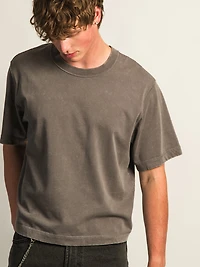 KOLBY SHORT CUT HEAVYWEIGHT TEE - CHARCOAL