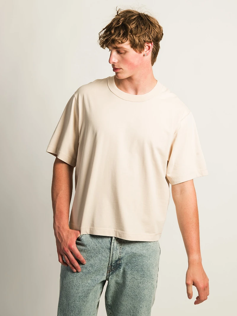 KOLBY SHORT CUT HEAVYWEIGHT TEE - CRÈME