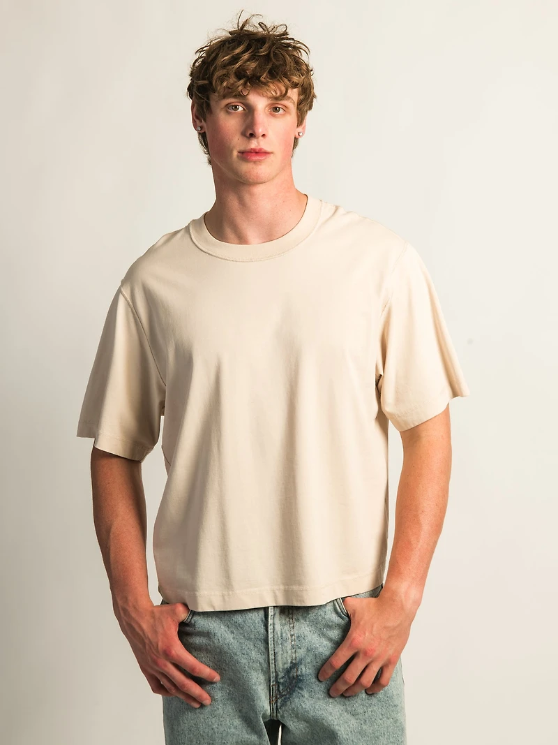 KOLBY SHORT CUT HEAVYWEIGHT TEE - CRÈME
