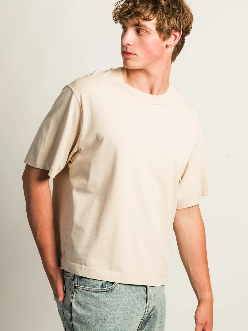 KOLBY SHORT CUT HEAVYWEIGHT TEE - CRÈME