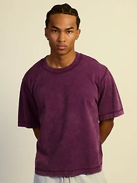 KOLBY SHORT CUT HEAVYWEIGHT TEE - PURPLE